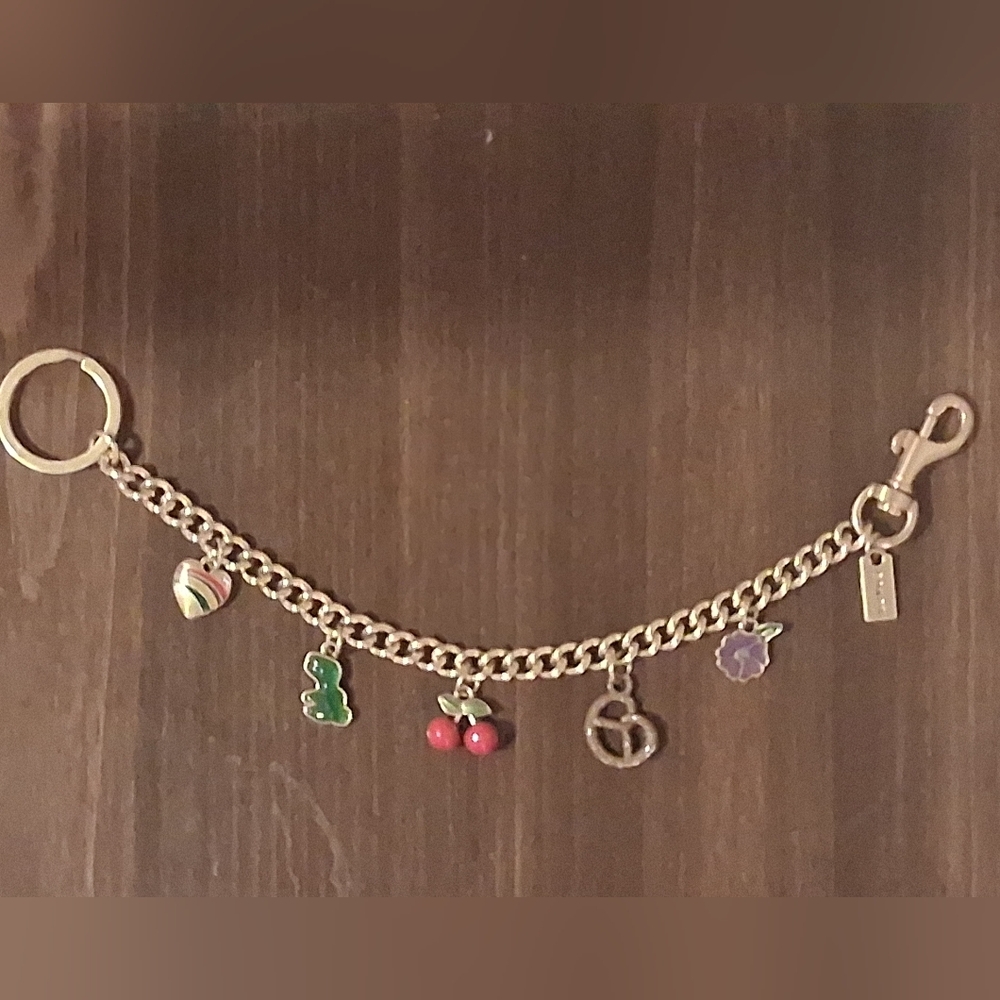NEW COACH MOTIF BAG CHARM/ KEYCHAIN.